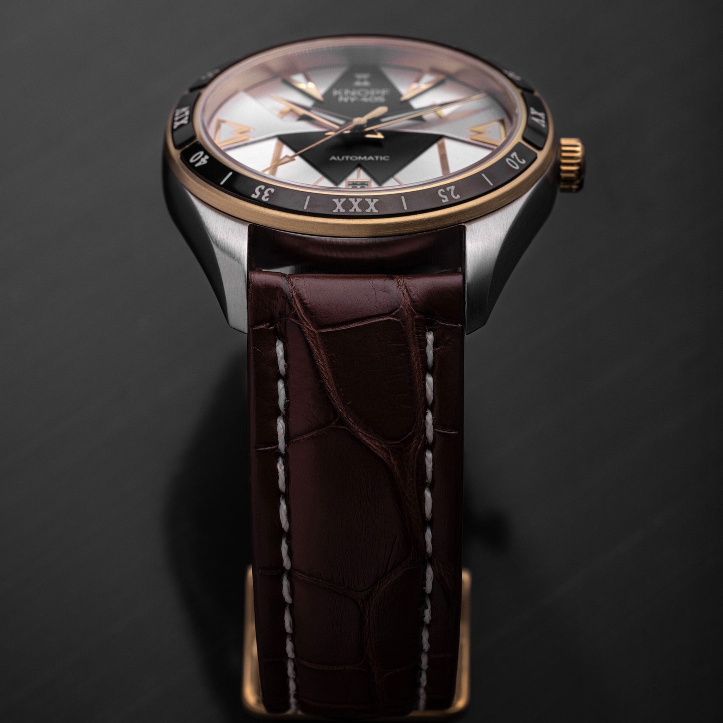 KNOPF BROWN ALLIGATOR STRAP