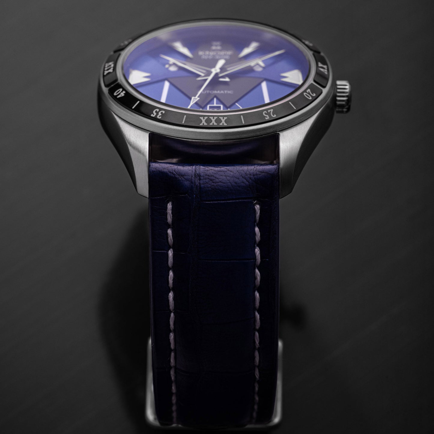 KNOPF BLUE ALLIGATOR STRAP