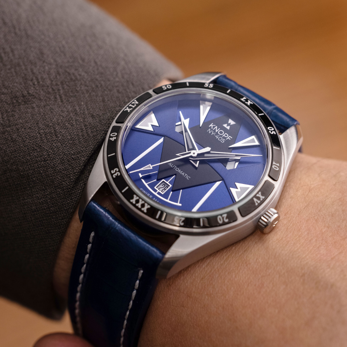 KNOPF NY-405 BLUE LEATHER