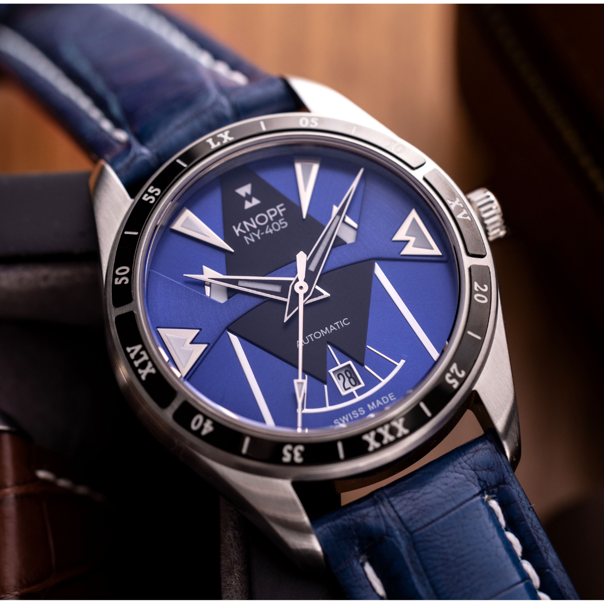 KNOPF NY-405 BLUE LEATHER