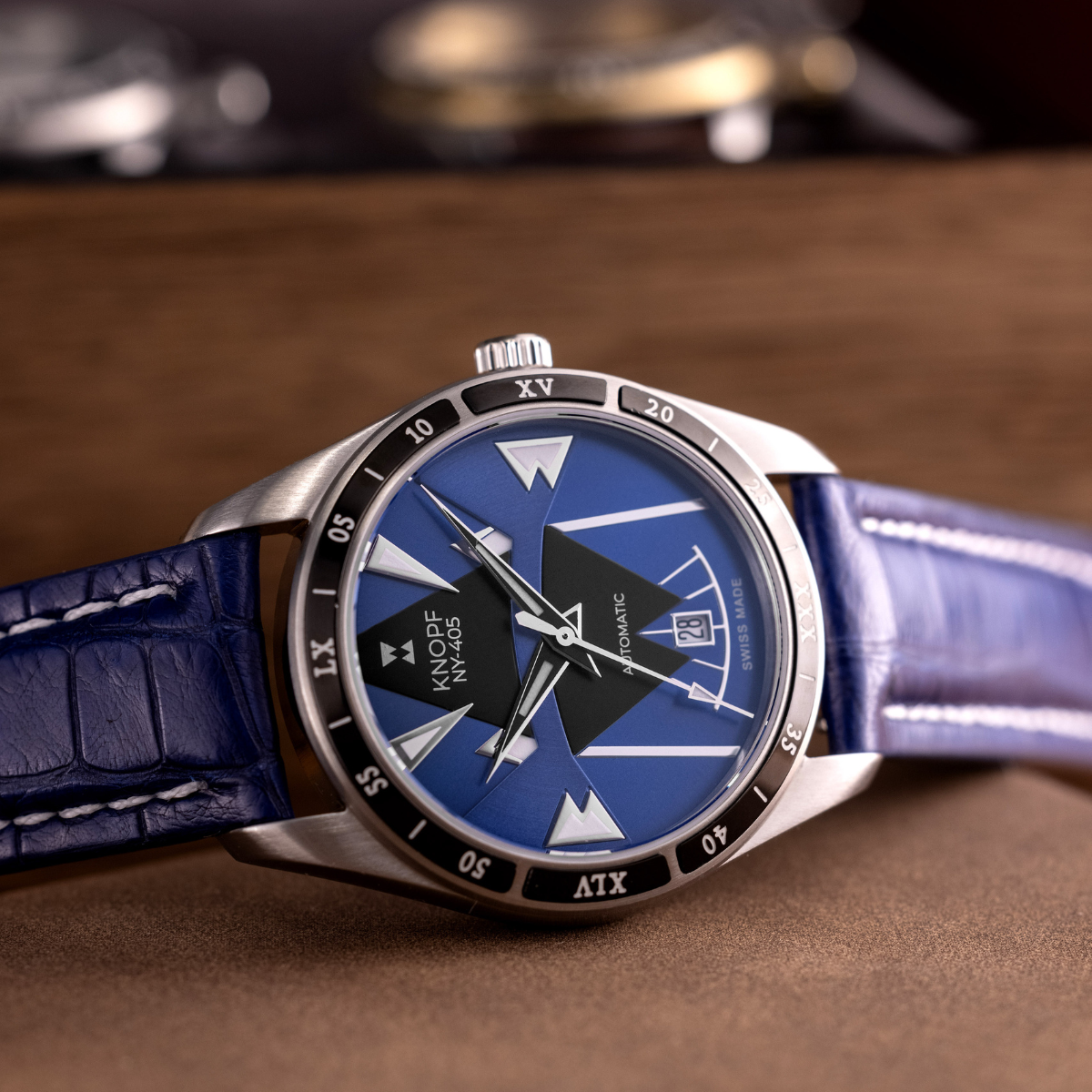 KNOPF NY-405 BLUE LEATHER