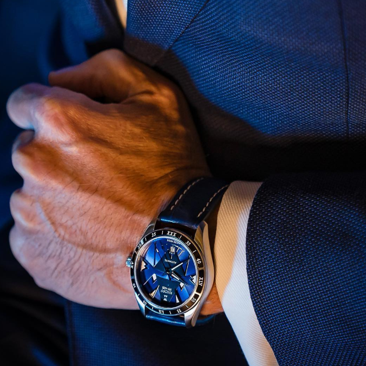 KNOPF NY-405 BLUE LEATHER