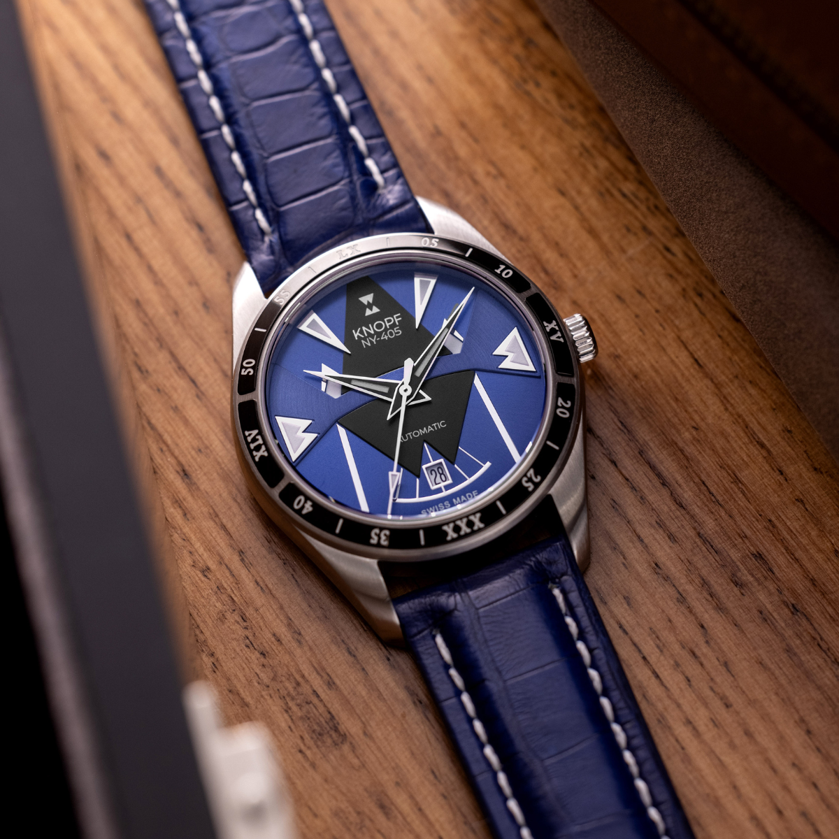 KNOPF NY-405 BLUE LEATHER