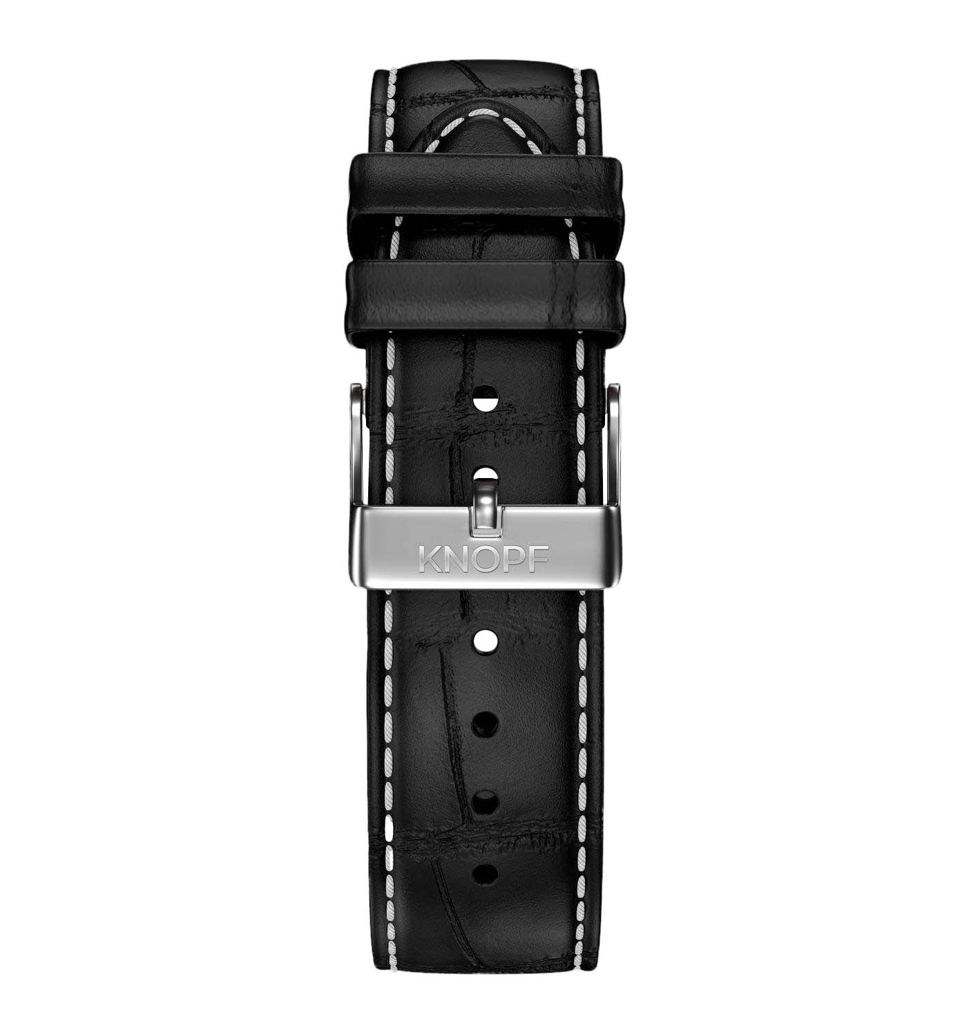 KNOPF BLACK ALLIGATOR STRAP