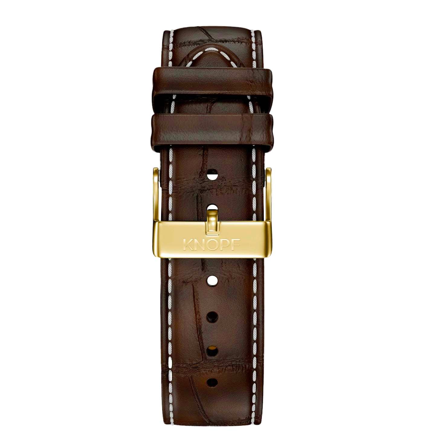 KNOPF BROWN ALLIGATOR STRAP